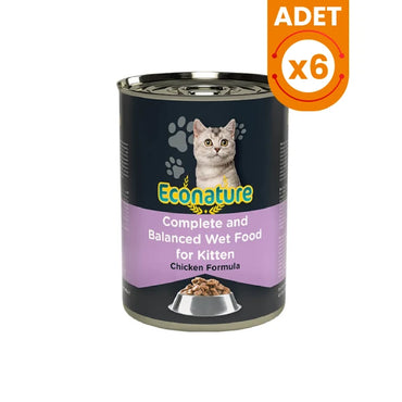 Econature Kitten Tavuklu Yavru Konserve Kedi Maması