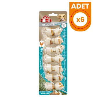 8in1 Delights Pro Dental Tavuk Düğümlü Köpek Kemik Ödülü