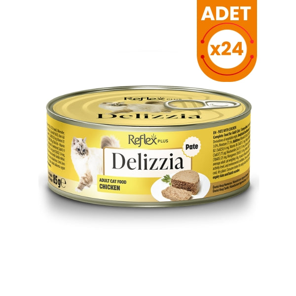 Reflex Plus Delizzia Kıyılmış Tavuklu Yetişkin Konserve Kedi Maması