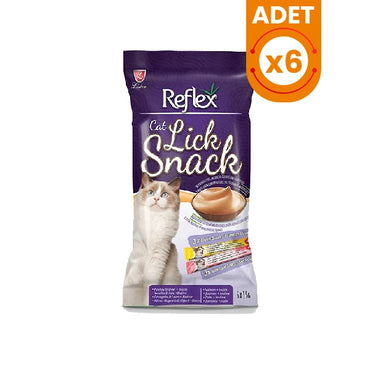 Reflex Lick Snack Kümes Hayvanlı ve Somonlu Sıvı Kedi Ödül Maması