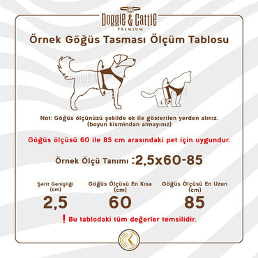 Doggie Havalı Dokuma Büyük Irk Köpek Göğüs Tasması