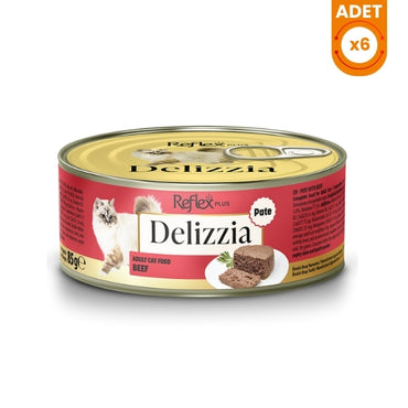 Reflex Plus Delizzia Kıyılmış Dana Etli Yetişkin Konserve Kedi Maması