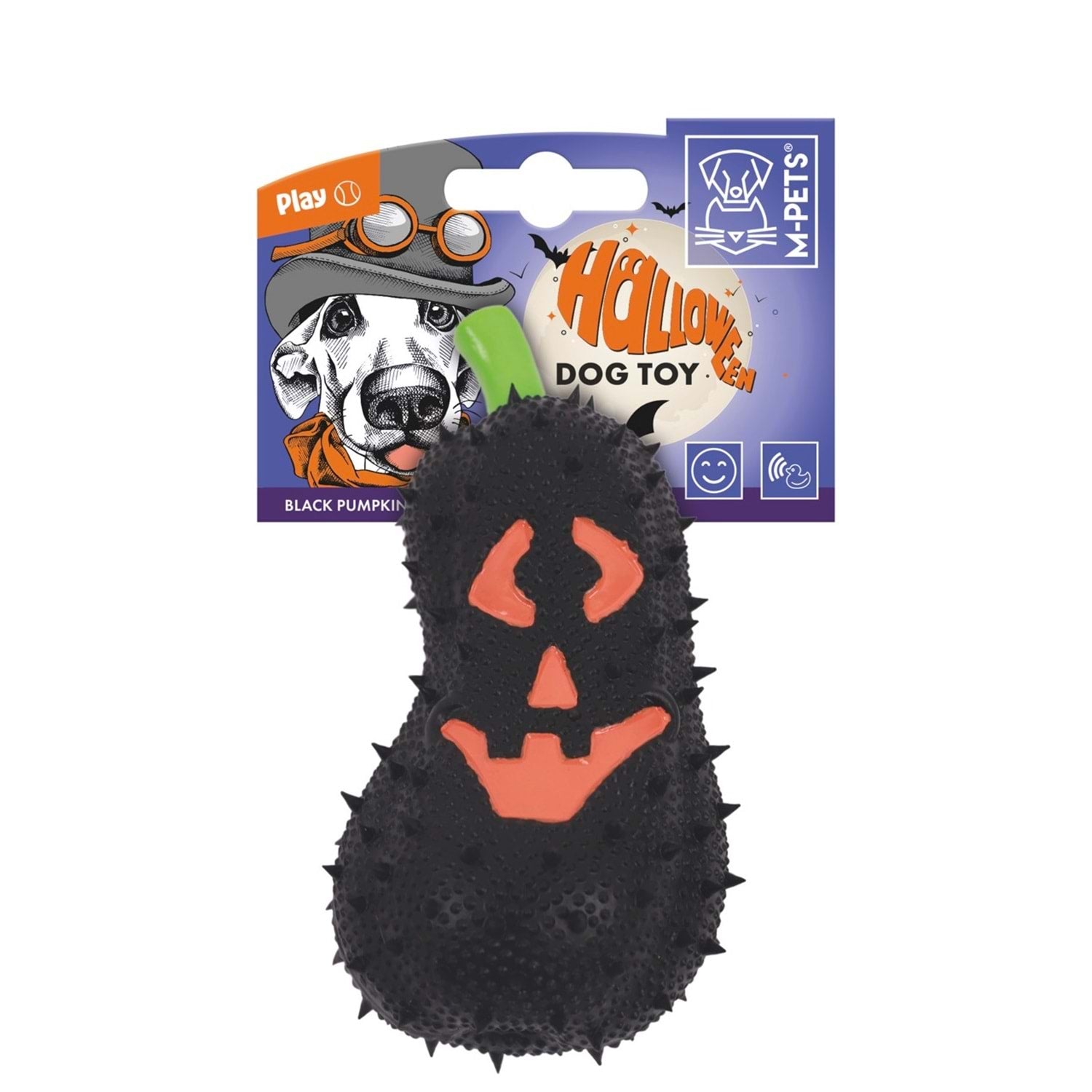 M-Pets Halloween Siyah Bal Kabağı Köpek Oyuncağı