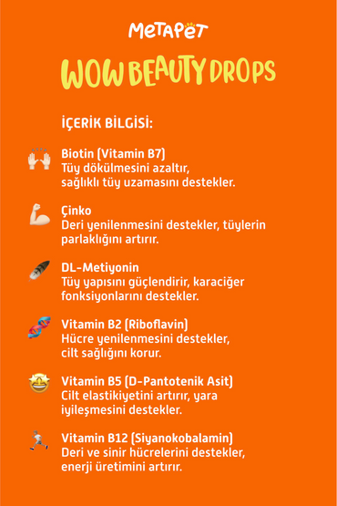 Tüy Döken Kedilere Özel Biotin Damlası, Tüy Dökülmesini Önleyici, Tüy Sağlığı Vitamini | SRC: Barcode: 8683941901043