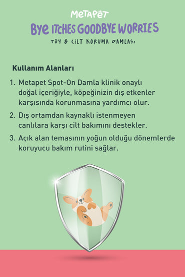 Köpek Ense Tüy Damlası, Bit Pire Dış Parazit Tarağı ile Kullanılabilen, Köpekler için Bakım Ürünü | SRC: Barcode: 8683941901425