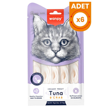 Wanpy Krema Ton Balık ve Yengeçli Kedi Ödül Maması
