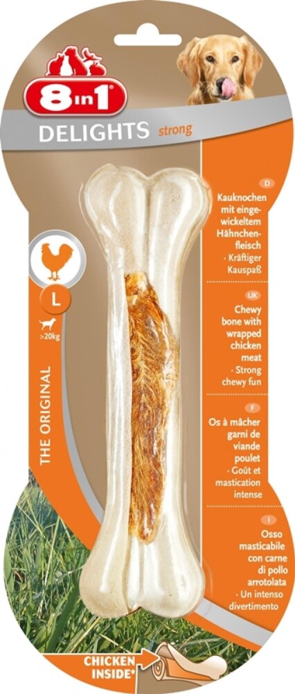 8in1 Delights Strong Tavuklu Ağız Bakım Kemiği 130 GR L | SRC: Barcode: 4048422110842