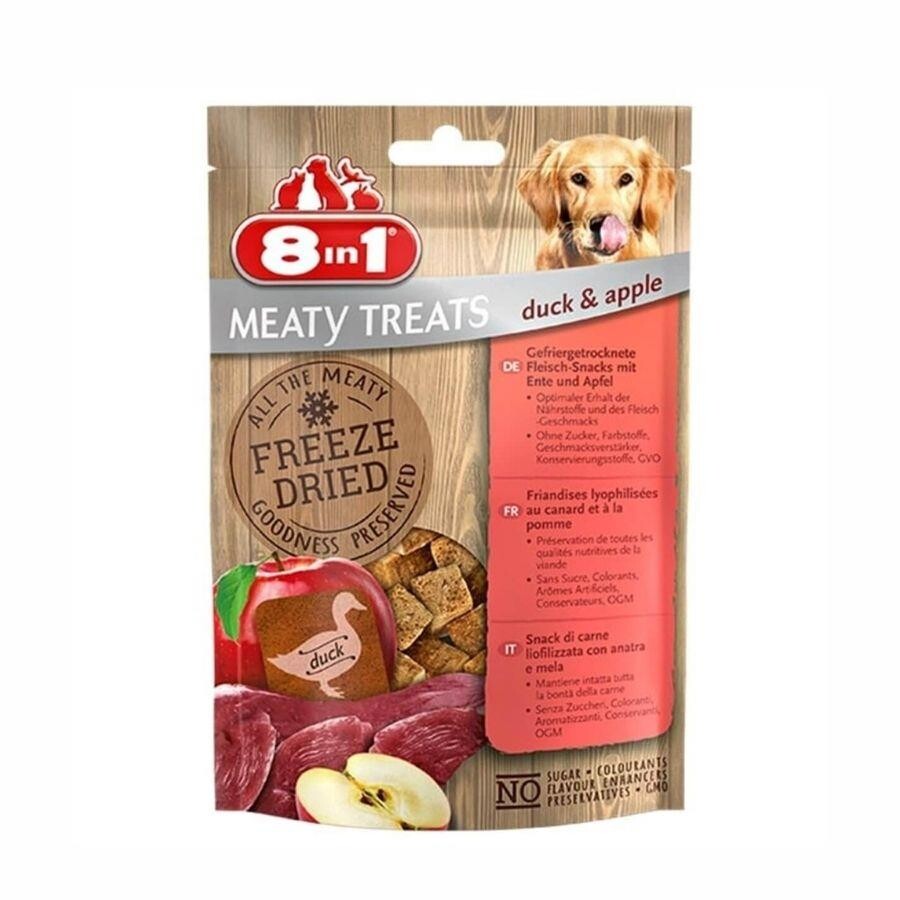 8in1 Meaty Treats Freeze Dried Ördekli Ve Elmalı Kurutulmuş Tahılsız Köpek Ödülü 50 GR | SRC: Barcode: 4048422146162