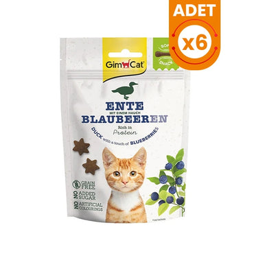 Gimcat Tahılsız Ördek ve Yabanmersinli Kedi Ödül Bisküvisi