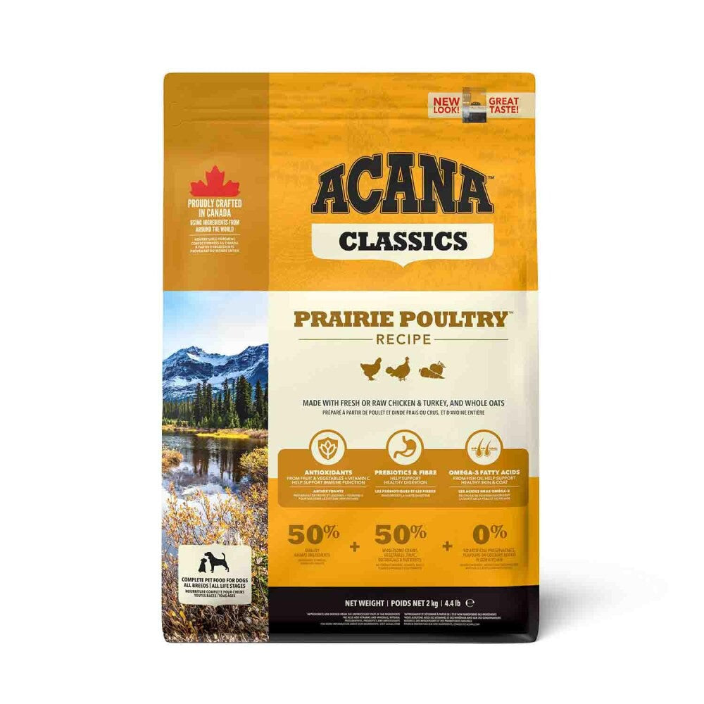 Acana Classics Prairie Poultry Tavuklu Ve Hindili Düşük Tahıllı Tüm Irk Ve Yaşam Evreleri İçin Köpek Maması 2 KG | SRC: Barcode: 064992560218