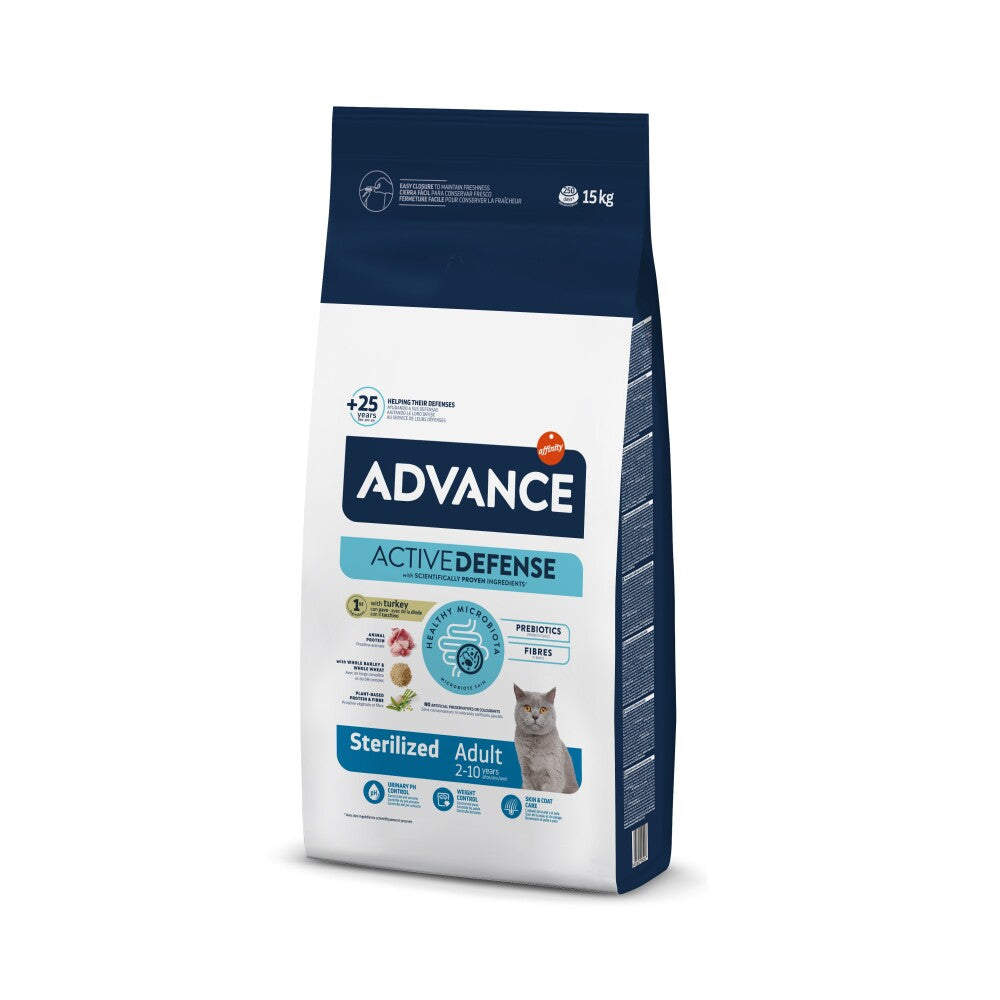 Advance Sterilised Kısırlaştırılmış Hindili Yetişkin Kedi Maması 15 KG | SRC: Barcode: 8410650166285