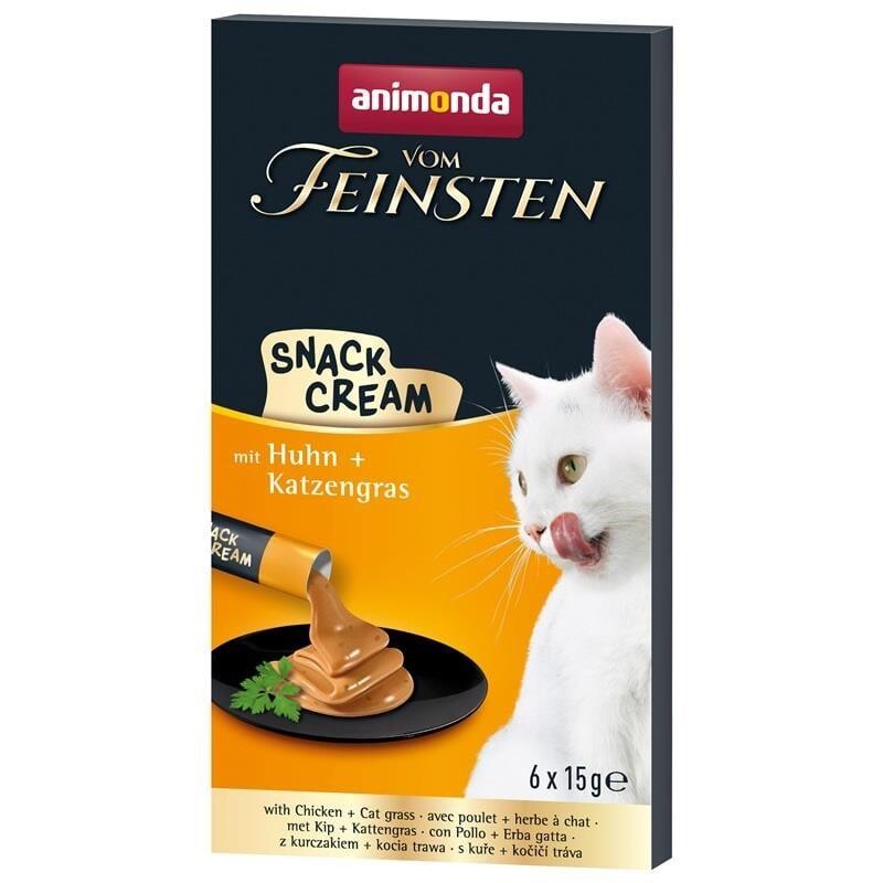 Animonda Snack Carny Tavuklu & Kedi Otlu Sıvı Krema Kedi Ödülü 6 X 15 GR | SRC: Barcode: 4017721838658
