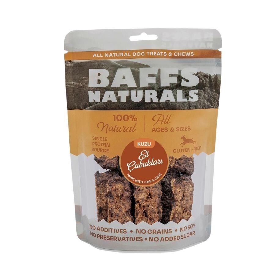 Baffs Naturals Kurutulmuş Kuzu Et Çubukları Köpek Ödülü 100 GR | SRC: Barcode: 8683229861243