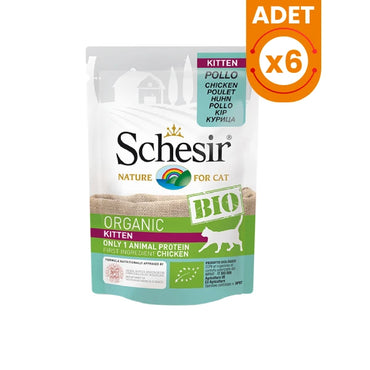 Schesir Bio Range Kitten Organik Yavru Konserve Kedi Maması