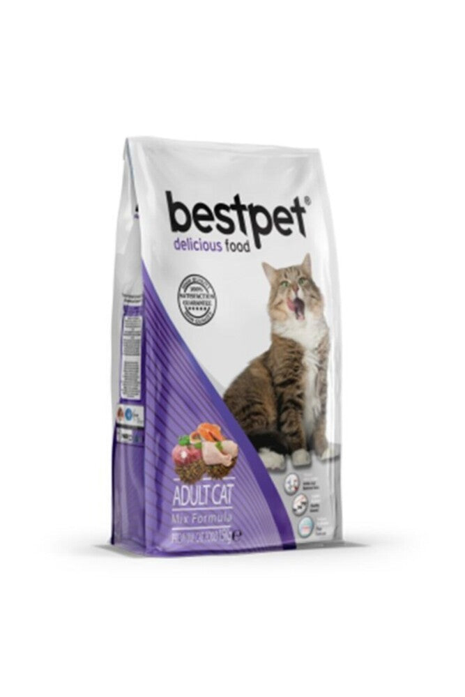 Bestpet Cat Mix Adult Karışık Yetişkin Kedi Maması 15 KG | SRC: Barcode: 8681465600466