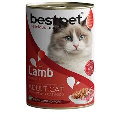 Bestpet Kuzu Etli Konserve Yetişkin Kedi Maması 400 GR | SRC: Barcode: 8681465602576
