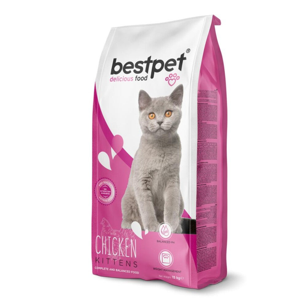 Bestpet Tavuklu Ve Pirinçli Yavru Kedi Maması 15 KG | SRC: Barcode: 8681465602248
