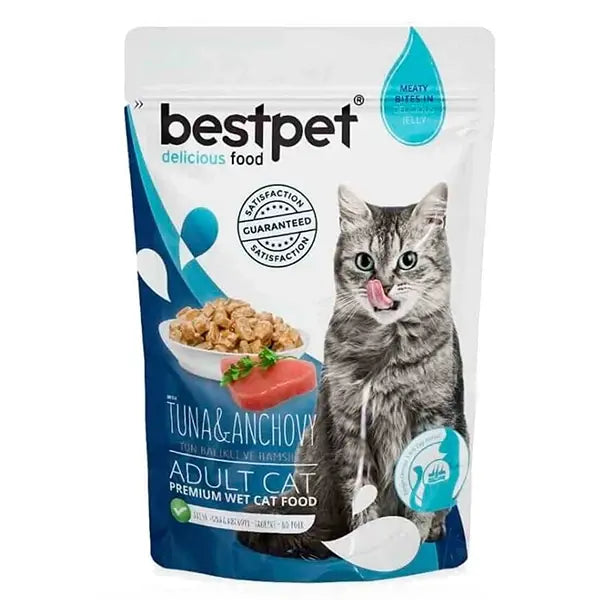 Bestpet Ton Balıklı Ve Hamsili Yetişkin Kedi Konservesi 85 GR | SRC: Barcode: 8681465602736