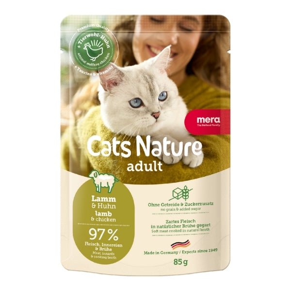 Mera Cats Nature Kuzulu Pouch Yetişkin Konserve Kedi Maması