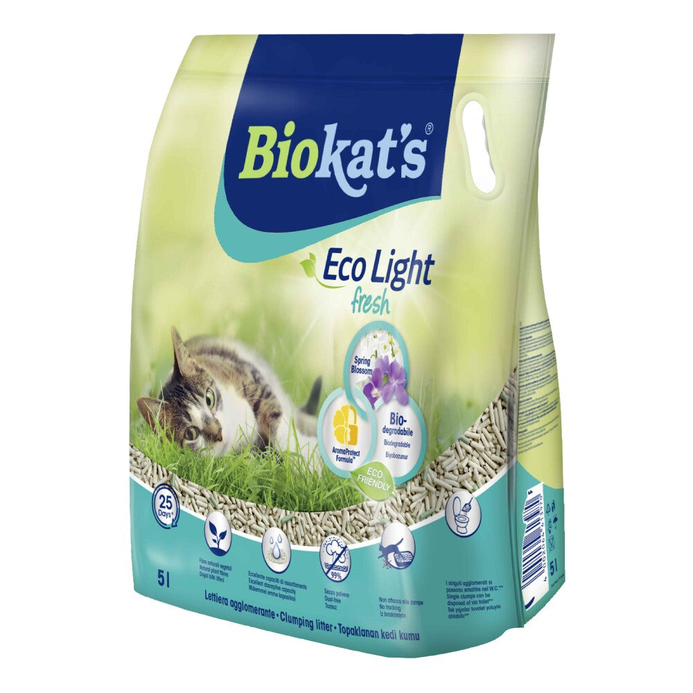 Biokat's Eco Light Fresh Spring Blossom Pelet Kedi Kumu 5 LT | SRC: Barcode: 4002064613987