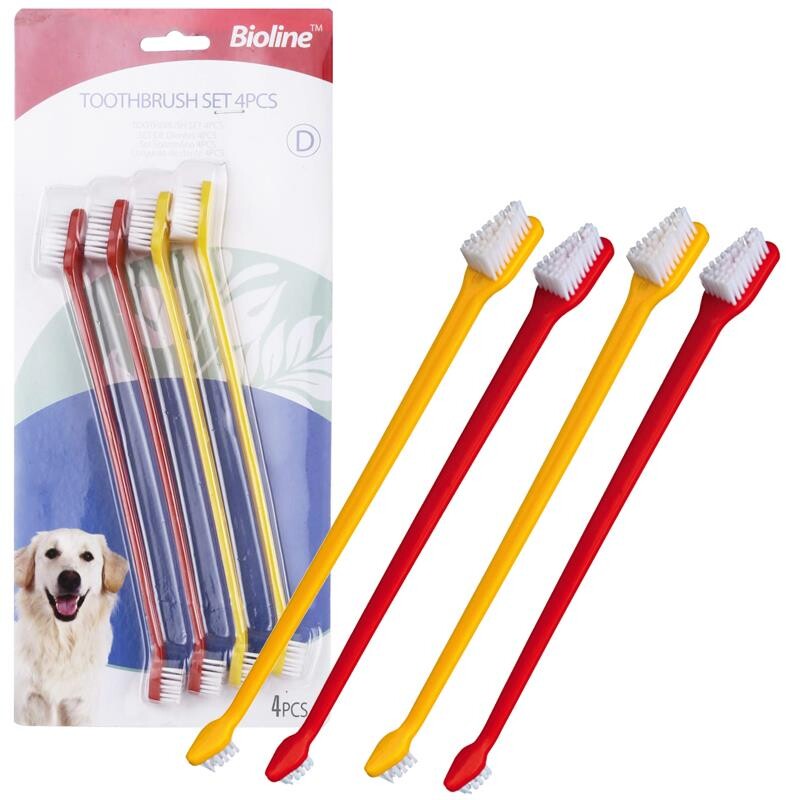 Bioline Köpek Diş Fırçası Paket 4'LÜ | SRC: Barcode: 6970117120301