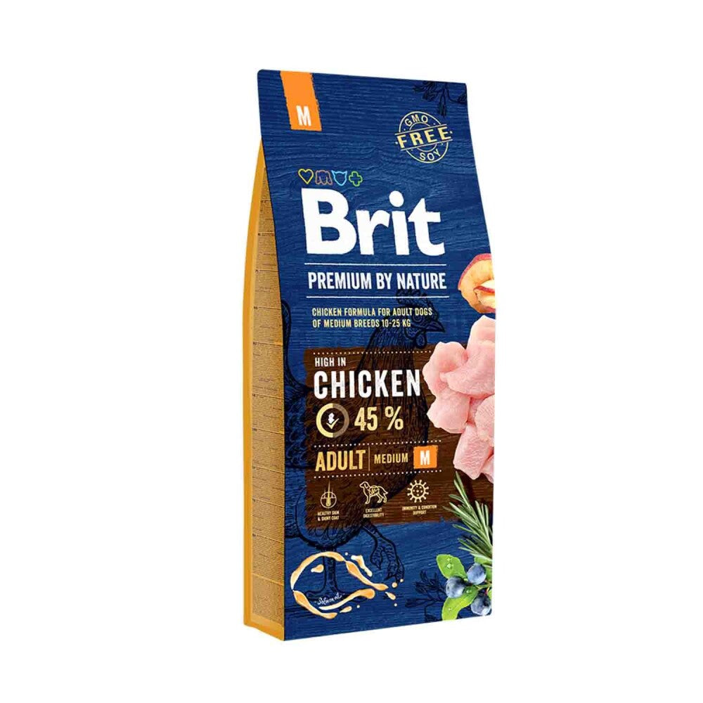Brit Premium Nature Tavuklu Orta Irk Yetişkin Köpek Maması 15 KG | SRC: Barcode: 8595602526376