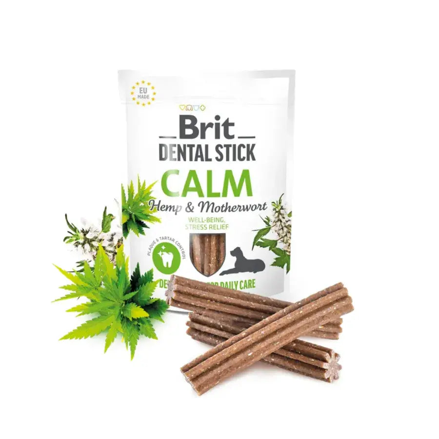 Brit Care Dental Stick Calm Ağız Bakımı İçin Kenevirli Köpek Ödül Maması 250 GR | SRC: Barcode: 8595602564385