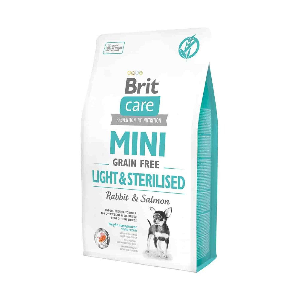 Brit Care Mini Light Kilolu Kısırlaştırılmış Köpekler İçin Tahılsız Hipoalerjenik Köpek Maması 2 KG | SRC: Barcode: 8595602521067