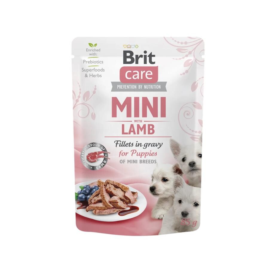 Brit Care Sos İçinde Fileto Et Parçalı Kuzulu Mini Irk Yavru Köpek Konservesi 85 GR | SRC: Barcode: 8595602554829