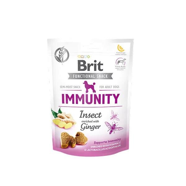 Brit Immunity Zencefilli Ve Larva Proteinli Bağışıklık Destekleyici Köpek Ödülü 150 GR | SRC: Barcode: 8595602539970