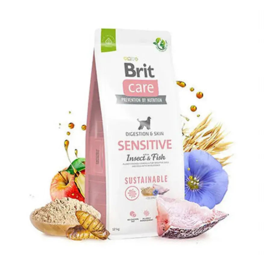 Brit Sustainable Sensitive Balık Ve Böcek Proteinli Yetişkin Köpek Maması 12 KG | SRC: Barcode: 8595602559190
