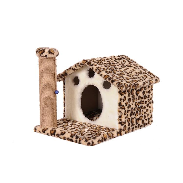 CatHome - Minimalist Tırmalama Direkli Kedi Evi