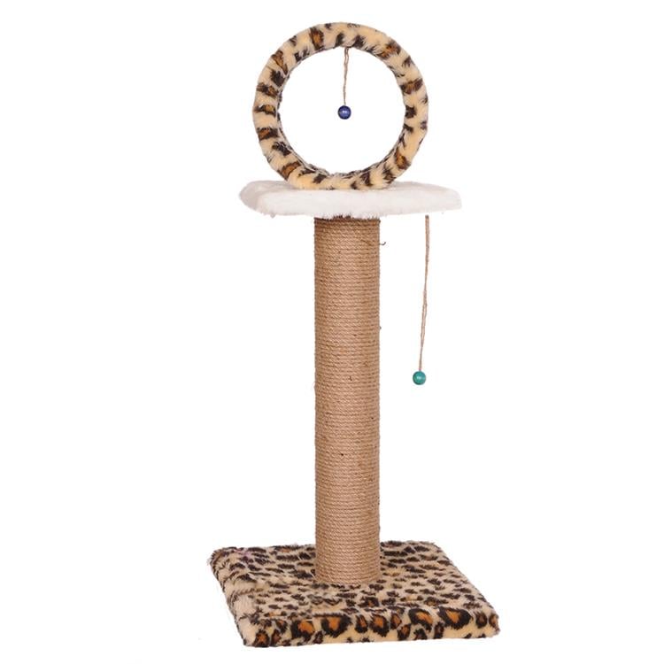 PetBurger | CatScratcher - Oyun Çemberli Kedi Tırmalama Direği 1 Adet Leopar | SRC: Barcode: 0739394775637
