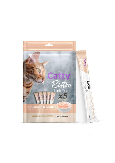 Catty Bistro Somonlu Ve Deniz Taraklı Yetişkin Kedi Krema Ödülü 5 X 14 GR | SRC: Barcode: 8680542872451