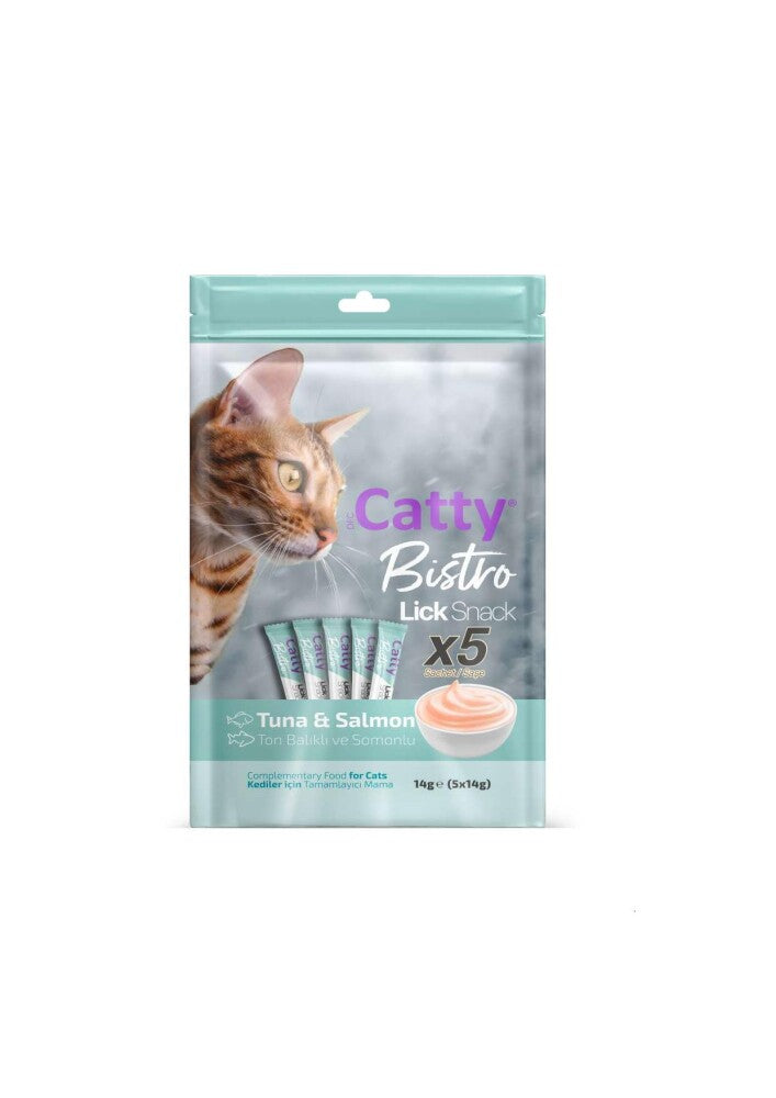 Catty Bistro Ton Balıklı Ve Somonlu Yetişkin Kedi Krema Ödülü 5 X 14 GR | SRC: Barcode: 8680542872437