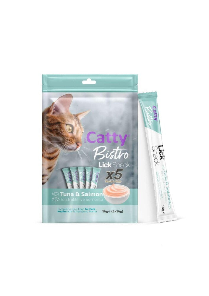 Catty Bistro Ton Balıklı Ve Somonlu Yetişkin Kedi Krema Ödülü 5 X 14 GR | SRC: Barcode: 8680542872437