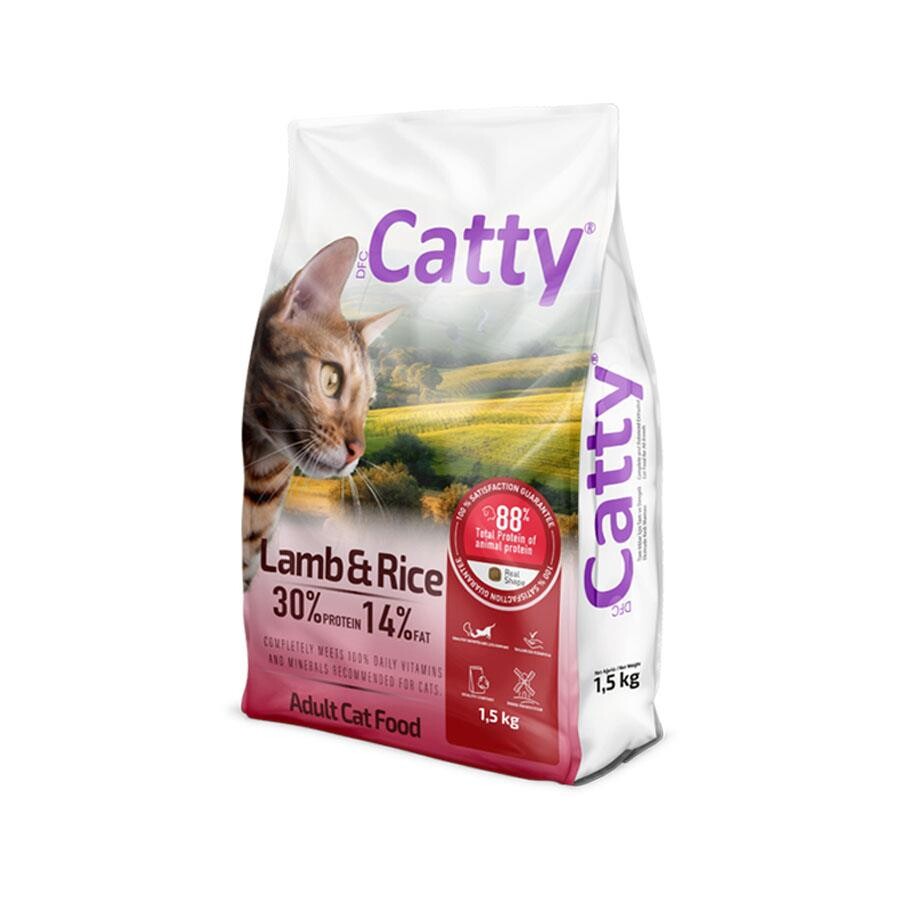 Catty Kuzulu Ve Pirinçli Yetişkin Kedi Maması 1.5 KG | SRC: Barcode: 8680542871638