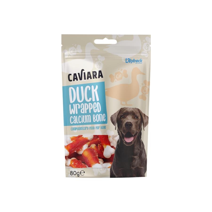 Caviara Ördek Etli Kalsiyum Kemik Köpek Ödül Maması 80 GR | SRC: Barcode: 7640297840755