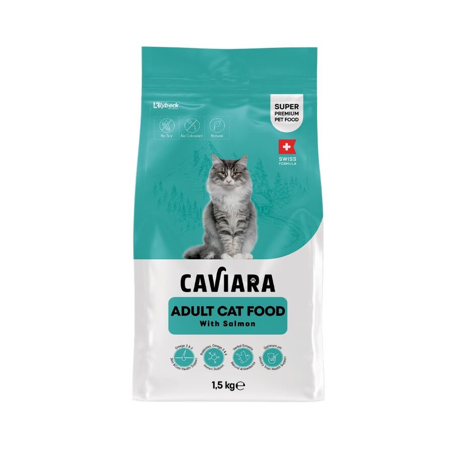 Caviara Somonlu Yetişkin Kedi Maması 1.5 KG | SRC: Barcode: 7640297841264