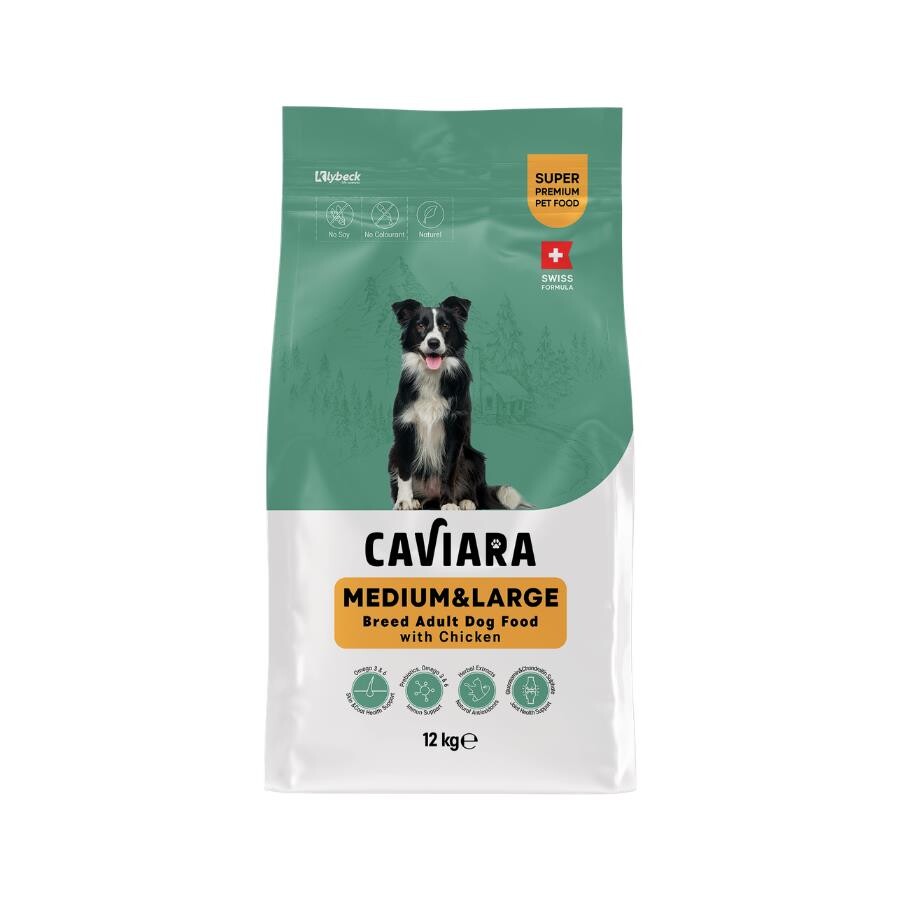 Caviara Tavuklu Orta Ve Büyük Irk Yetişkin Köpek Maması 12 KG | SRC: Barcode: 7640297841103