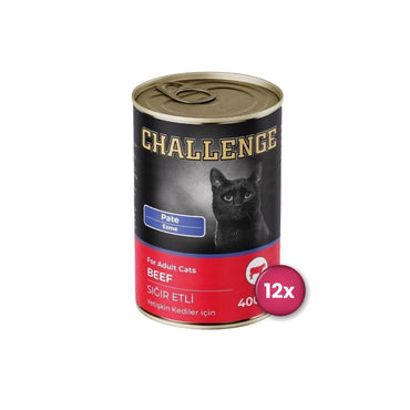 Challenge Pate Sığır Etli Yetişkin Kedi Konservesi 400 GR 12 ADET | SRC: Barcode: 8690286595752-12