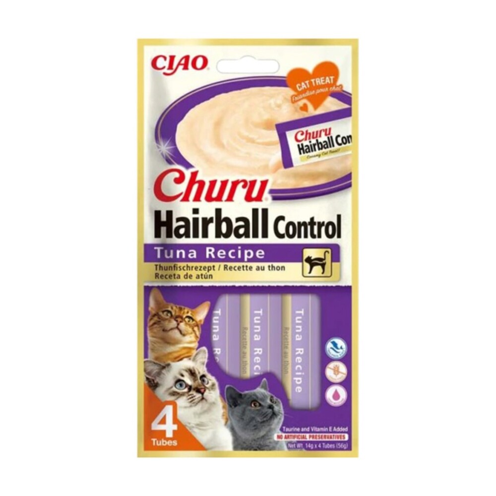 Ciao Churu Hairball -tüy Yumağı Kontrollü- Ton Balıklı Kedi Ödül Maması 4 X 14 GR | SRC: Barcode: 4262365730558