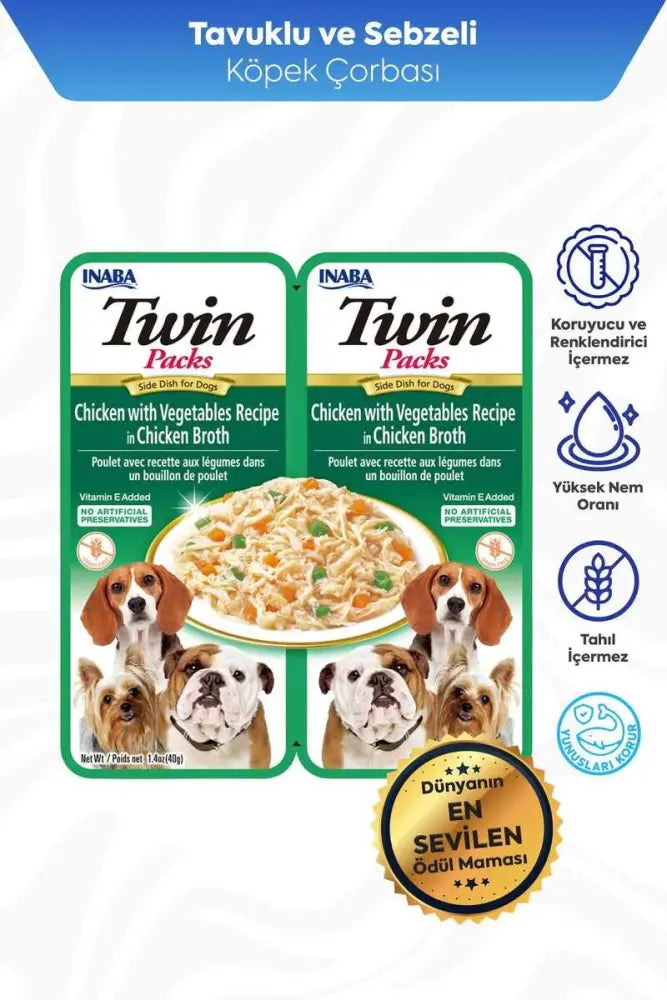 Ciao Twin Churu Tavuklu Sebzeli Köpek Çorbası 2 X 40 GR | SRC: Barcode: 18859387701395