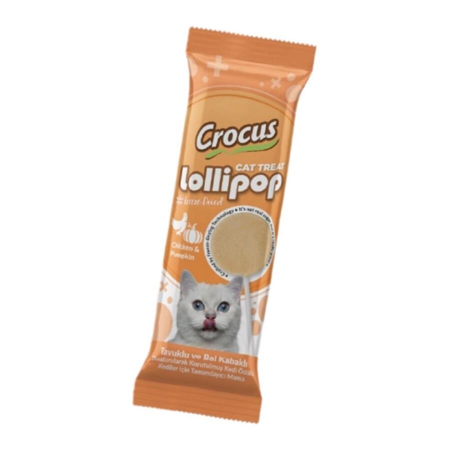Crocus Tavuklu Ve Balkabaklı Lolipop Kedi Ödül Maması 1.4 GR 1 ADET | SRC: Barcode: 8681085433390