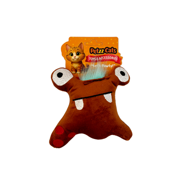 PetzzCats Kurbi Matatabi ve Çıngırak Sesli Peluş Kedi Oyuncağı
