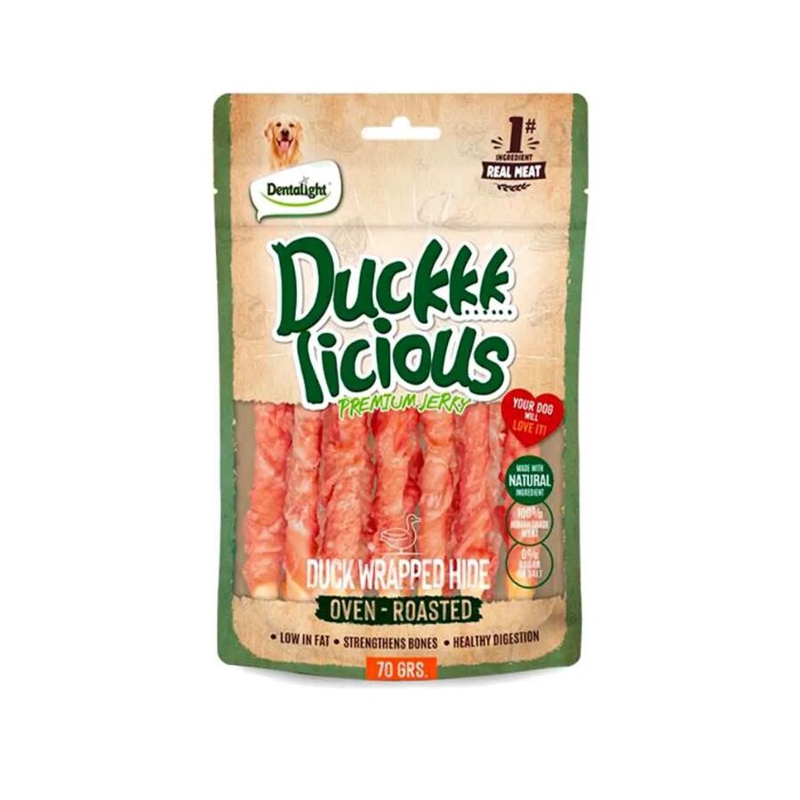 Dentalight Duck Jerky Ördek Etli Deri Sarılı Köpek Ödül Maması 70 GR | SRC: Barcode: 6942133313425