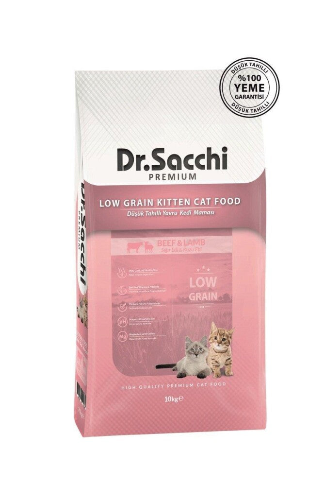 Dr.sacchi Premium Düşük Tahıllı Yavru Kedi Maması 10 KG | SRC: Barcode: 8690286591648