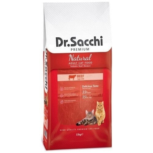 Dr.sacchi Premium Natural Biftekli Yetişkin Kedi Maması 15 KG | SRC: Barcode: 8690286590054