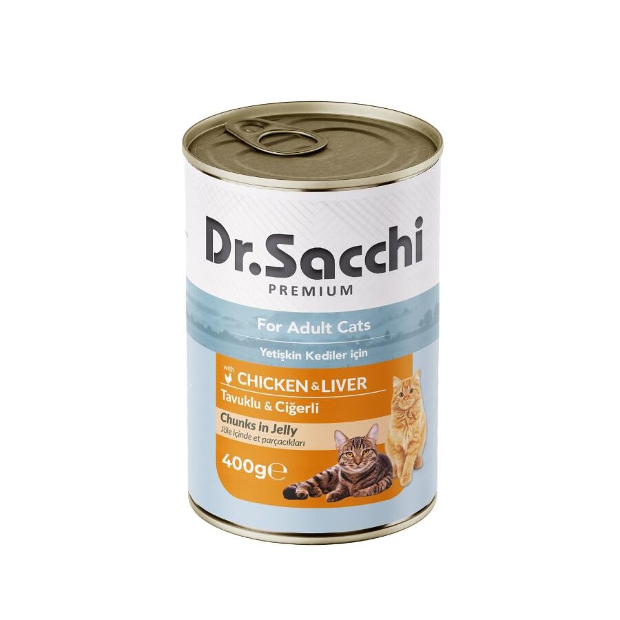 Dr.sacchi Tavuklu Ciğerli Kedi Konservesi 400 GR | SRC: Barcode: 8690286598098