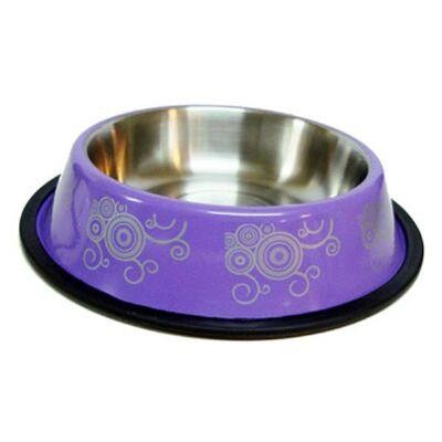 Euro Dog Desenli Kedi Ve Köpek Çelik Mama Kabı 16 Oz 15 CM | SRC: Barcode: 8699004241698